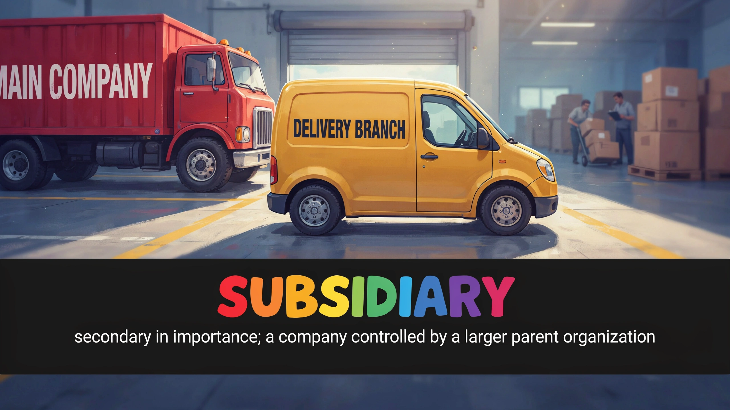 English Illustration for subsidiary